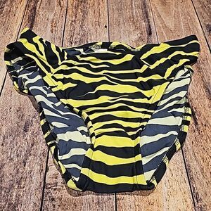 Victoria secret high leg zebra bikini bottoms size medium